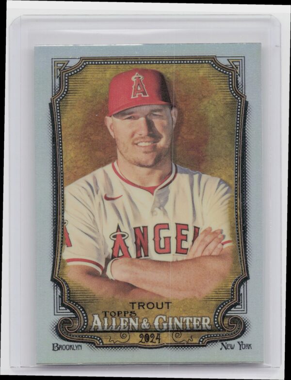 2024 Topps Allen & Ginter Mike Trout Silver Portrait #280 Angels