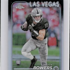 2024 Topps Chrome Brock Bowers Refractor #207 Raiders