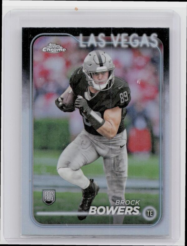 2024 Topps Chrome Brock Bowers Refractor #207 Raiders