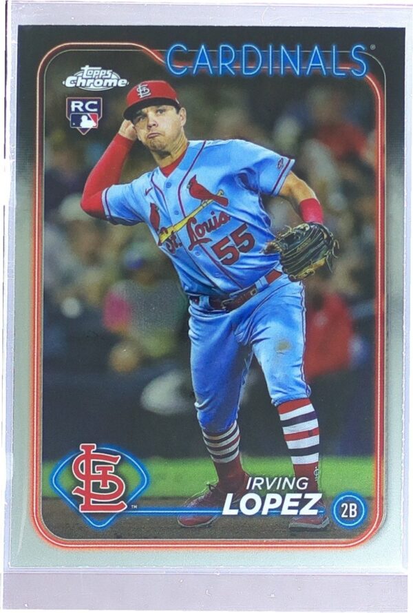 2024 Topps Chrome Irving Lopez RC #95 Cardinals