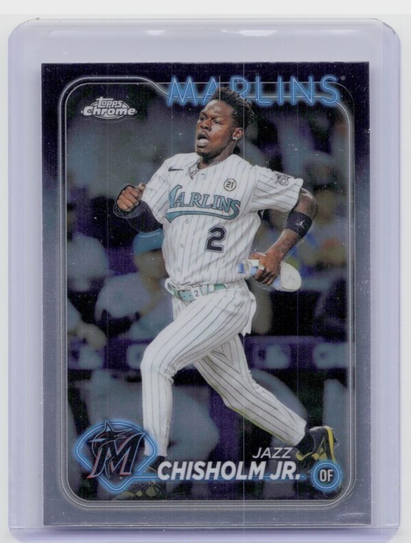 2024 Topps Chrome Jazz Chisholm Jr. #70 Marlins