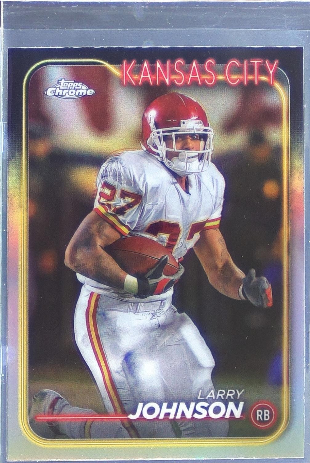 2024 Topps Chrome Larry Johnson Refractor #99 Chiefs