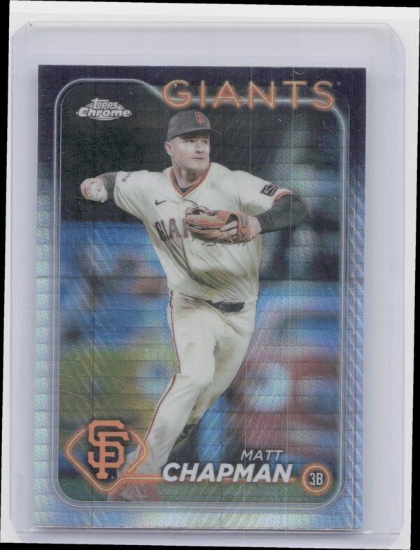 2024 Topps Chrome Matt Chapman Prism Refractor #81 Giants