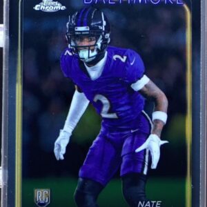 2024 Topps Chrome Nate Wiggins RC #227 Ravens