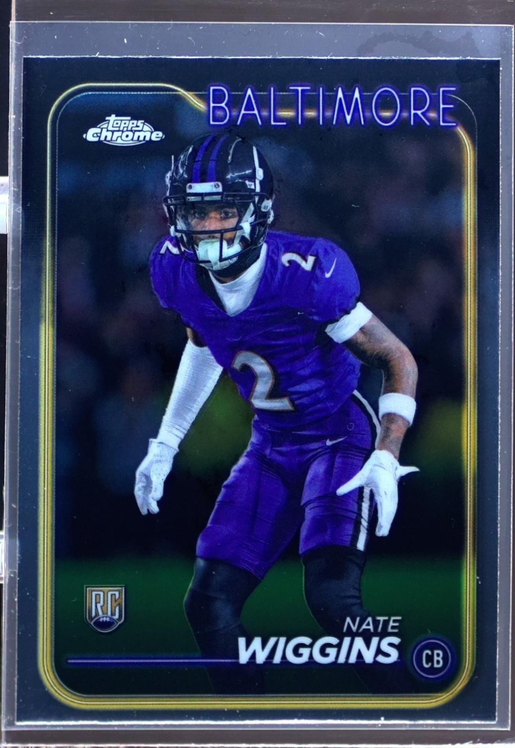 2024 Topps Chrome Nate Wiggins RC #227 Ravens