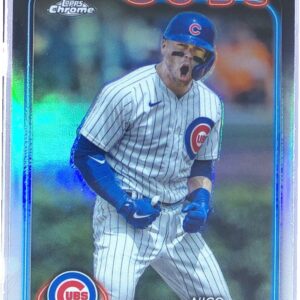 2024 Topps Chrome Nico Hoerner Big Apple Refractors #141 Cubs