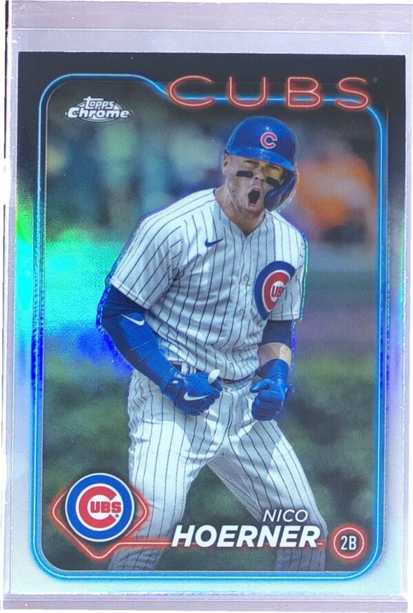 2024 Topps Chrome Nico Hoerner Big Apple Refractors #141 Cubs