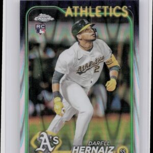 2024 Topps Chrome Update Darell Hernaiz RayWave Refractors #USC21 Athletics