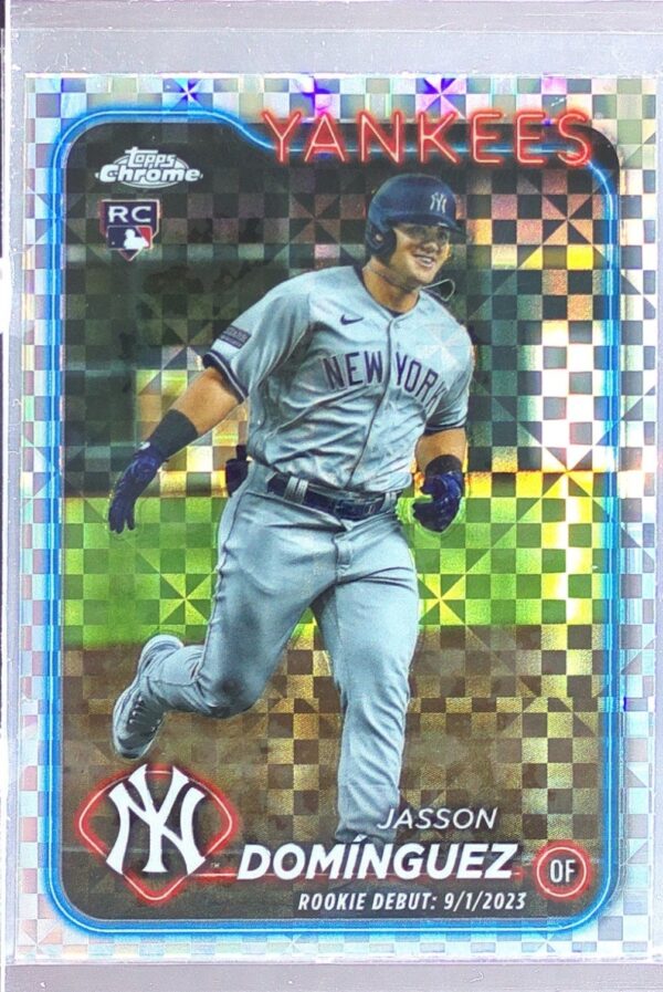 2024 Topps Chrome Update Jasson Domínguez X Fractors RC #USC70 Yankees