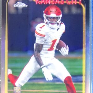 2024 Topps Chrome Xavier Worthy Refractor RC #208 Chiefs