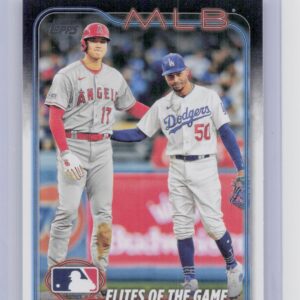 2024 Topps Elites of the Game: Ohtani and Betts Share a Hug Mid-Game #138 Angels