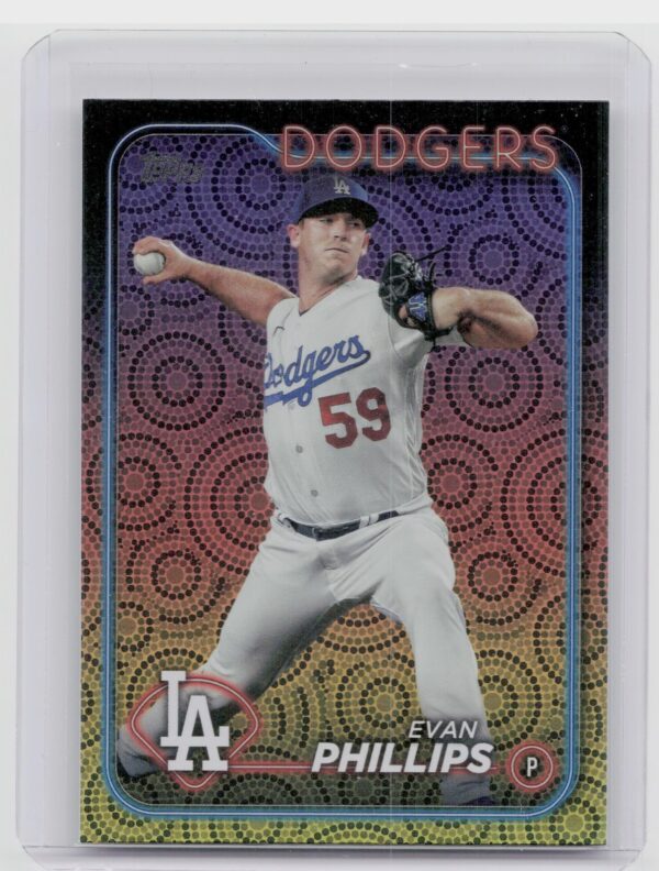 2024 Topps Evan Phillips Holiday #569 Dodgers