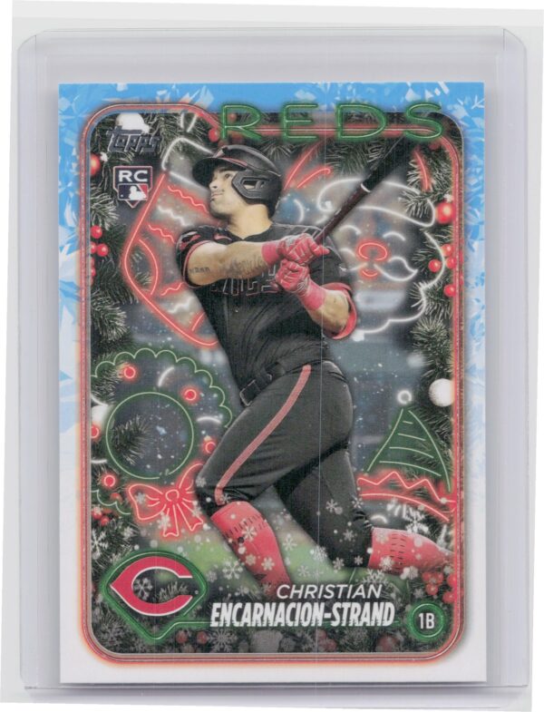 2024 Topps Holiday Christian Encarnacion-Strand Rookie H85 Reds