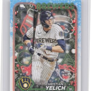 2024 Topps Holiday Christian Yelich #H140 Brewers