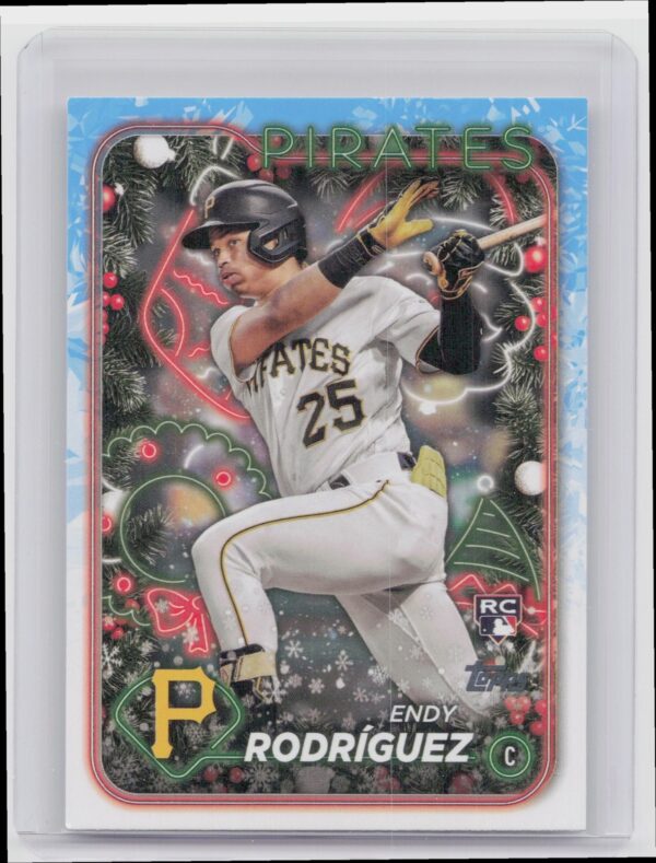 2024 Topps Holiday Endy Rodriguez RC #H9 Pirates