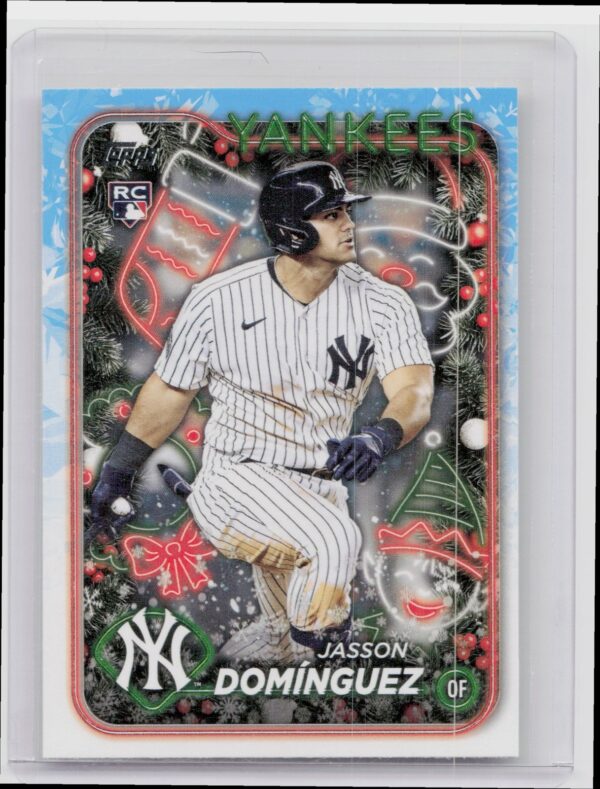 2024 Topps Holiday Jasson Domínguez RC #H75 Yankees