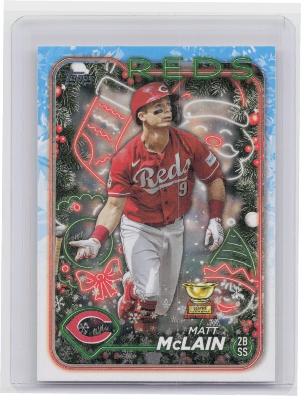 2024 Topps Holiday Matt Mclain H185 Reds