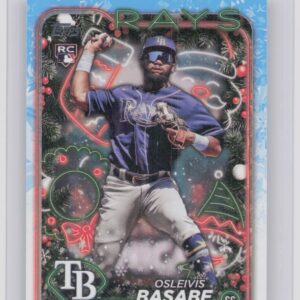2024 Topps Holiday Osleivis Basabe RC #H118 Rays