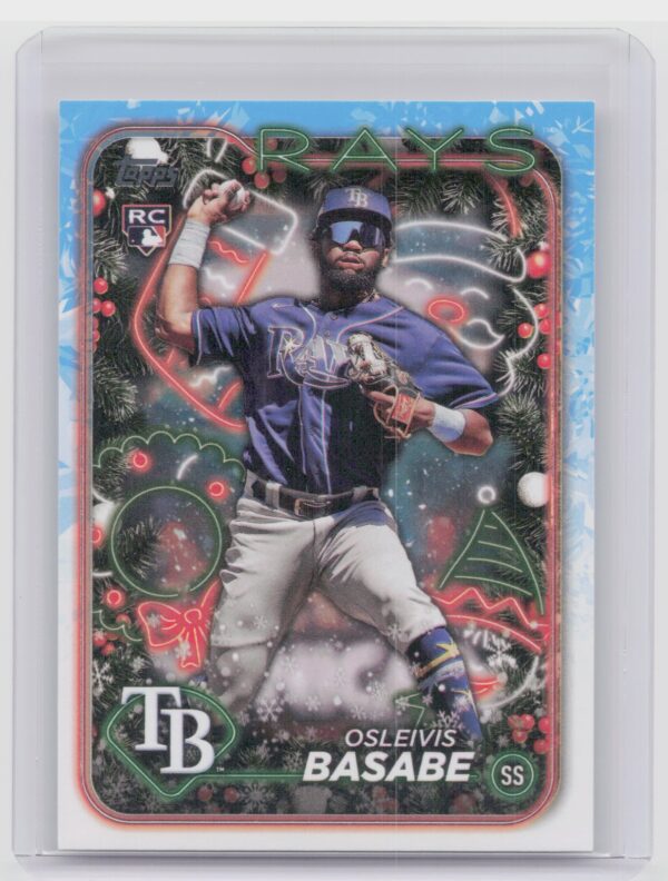 2024 Topps Holiday Osleivis Basabe RC #H118 Rays