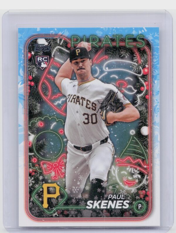2024 Topps Holiday Paul Skenes RC #H165 Pirates