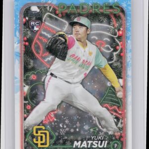 2024 Topps Holiday Yuki Matsui RC #H191 Padres