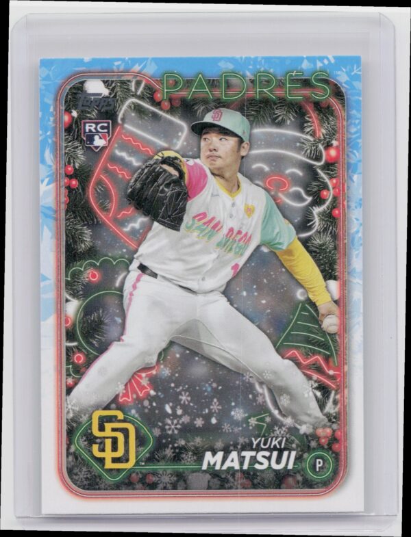 2024 Topps Holiday Yuki Matsui RC #H191 Padres
