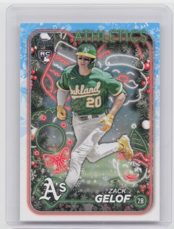 2024 Topps Holiday Zack Gelof RC #H72 Athletics
