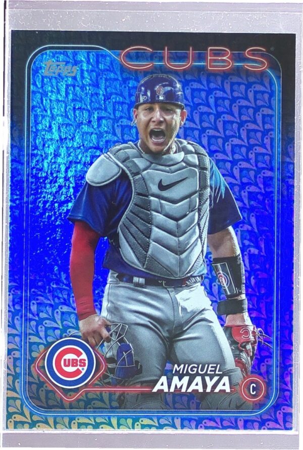 2024 Topps Miguel Amaya Holiday #319 Cubs