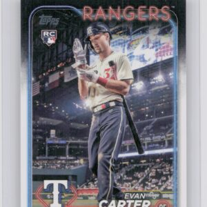 2024 Topps Update Evan Carter RC #US58 Rangers