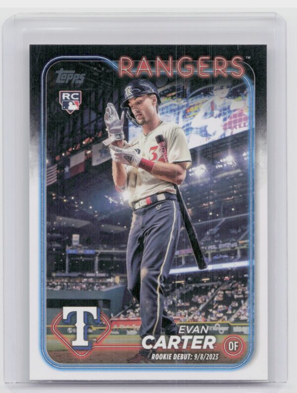 2024 Topps Update Evan Carter RC #US58 Rangers