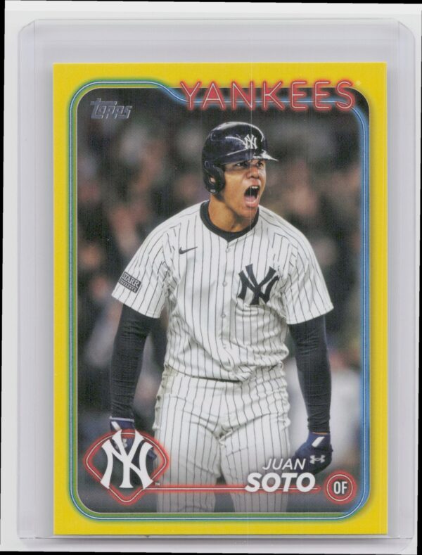 2024 Topps Update Juan Soto Yellow #US1 Yankees