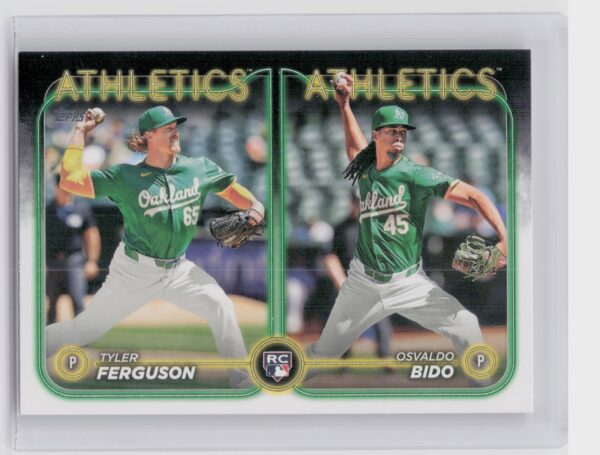 2024 Topps Update Osvaldo Bido  / Tyler Ferguson RC #US69 Athletics
