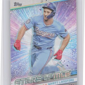 2024 Topps Update Wyatt Langford #SMLB-85 Rangers Stars of MLB