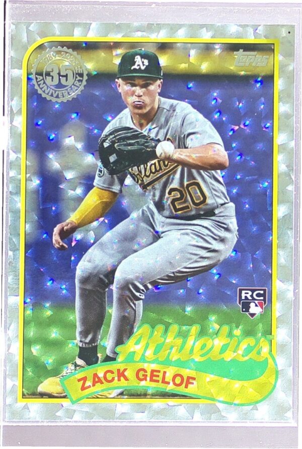 2024 Topps Zack Gelof RC #89B-90 Athletics 1989 35th Anniversary Mega Box Foil