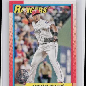 2025 Topps Adrian Beltre #T90-94 Rangers 1990 Topps Baseball 35th Anniversary