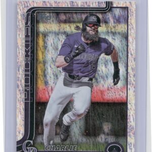 2025 Topps Charlie Blackmon Silver Crackle Foilboard #311 Rockies