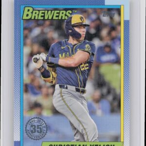 2025 Topps Christian Yelich #T90-17 Brewers 1990 Topps Baseball 35th Anniversary