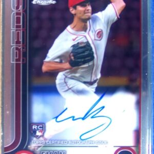 2025 Topps Chrome Evan Kravetz Auto #RA-EK Reds Rookie Autographs
