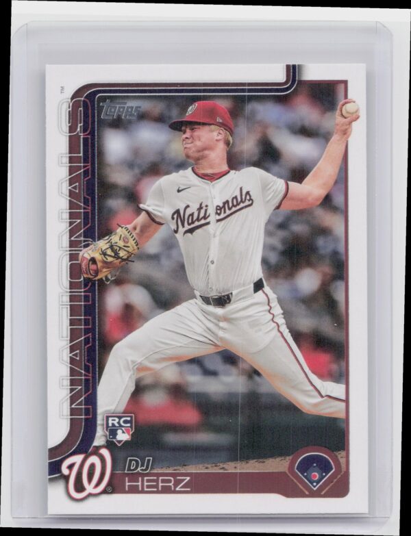 2025 Topps DJ Herz RC #287 Nationals