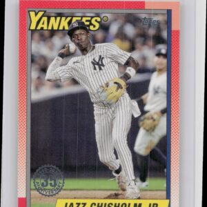 2025 Topps Jazz Chisholm Jr. #T90-99 Yankees 1990 Topps Baseball 35th Anniversar