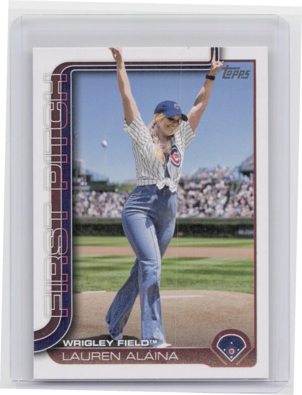 2025 Topps Lauren Alaina #FP-9 Cubs First Pitch