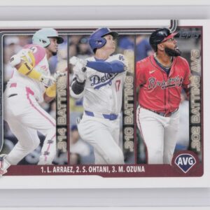 2025 Topps National League Leaders AVG (Luis Arraez / Shohei Ohtani / Marcell Oz