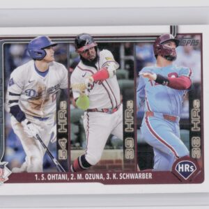 2025 Topps National League Leaders HR (Shohei Ohtani / Marcell Ozuna / Kyle Schw