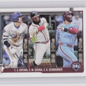2025 Topps National League Leaders HR (Shohei Ohtani / Marcell Ozuna / Kyle Schw
