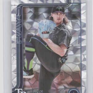 2025 Topps Ryan Pepiot Diamante Foil #179 Rays