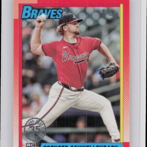 2025 Topps Spencer Schwellenbach #T90-34 Braves 1990 Topps Baseball 35th Anniver