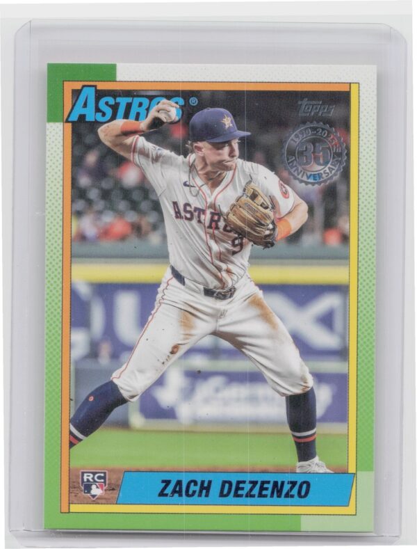 2025 Topps Zach Dezenzo #T90-92 Astros 1990 Topps Baseball 35th Anniversary