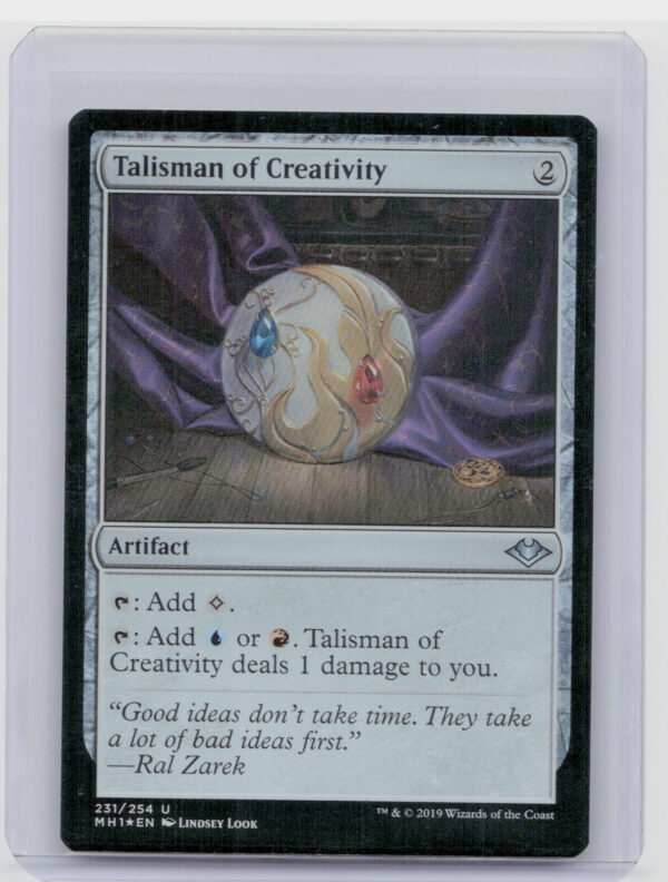 MTG Modern Horizons Talisman of Creativity Foil 231/254