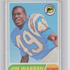 1968 Topps Jim Warren #66 Dolphins
