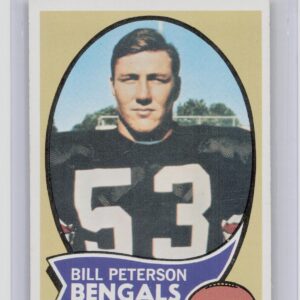 1970 Topps Bill Peterson RC #16 Bengals